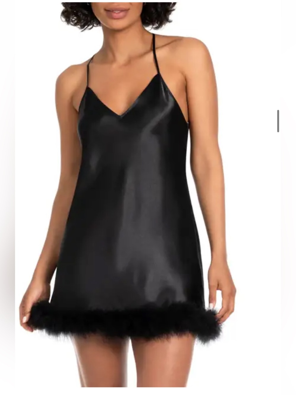 NWT In Bloom by Jonquil Hollie Feather Trim Chemise - S, L